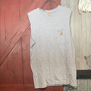 Carhartt Heather Gray Sleeveless Tee medium